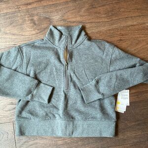 Zella, size small crop gray sweatshirt